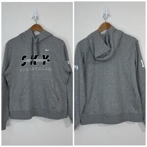 NWT Nike Women’s Sky Volleyball Hoodie Size L Gray Graphic Print